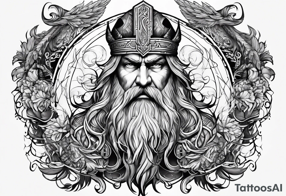 odin nordic tattoo idea