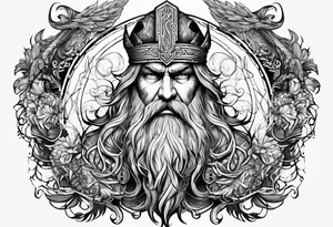 odin nordic tattoo idea