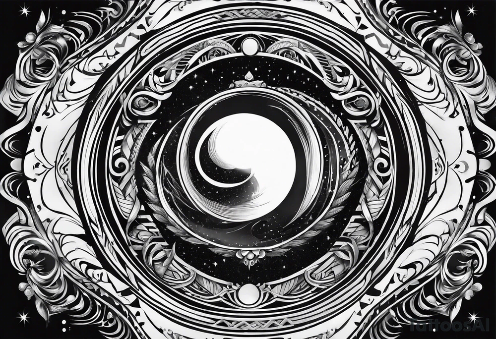 black hole tattoo idea
