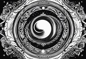 black hole tattoo idea