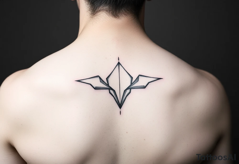 Simple abstract feminine tattoo tattoo idea