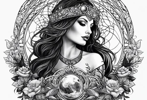 Gothic Mother Earth tattoo idea