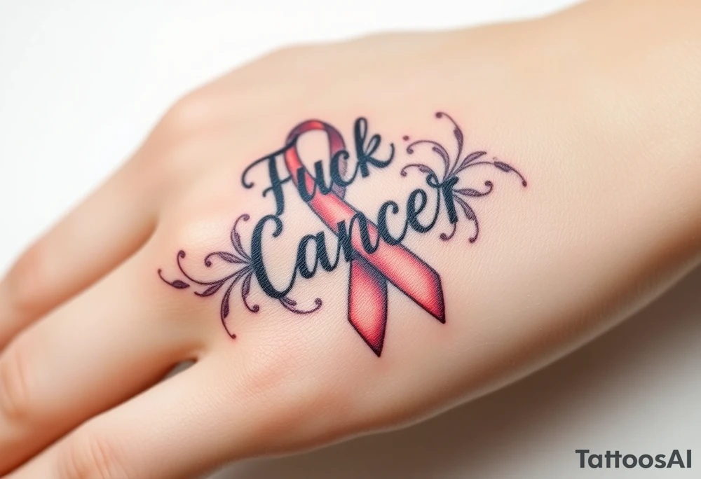 Fuck cancer tattoo idea