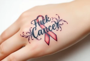 Fuck cancer tattoo idea