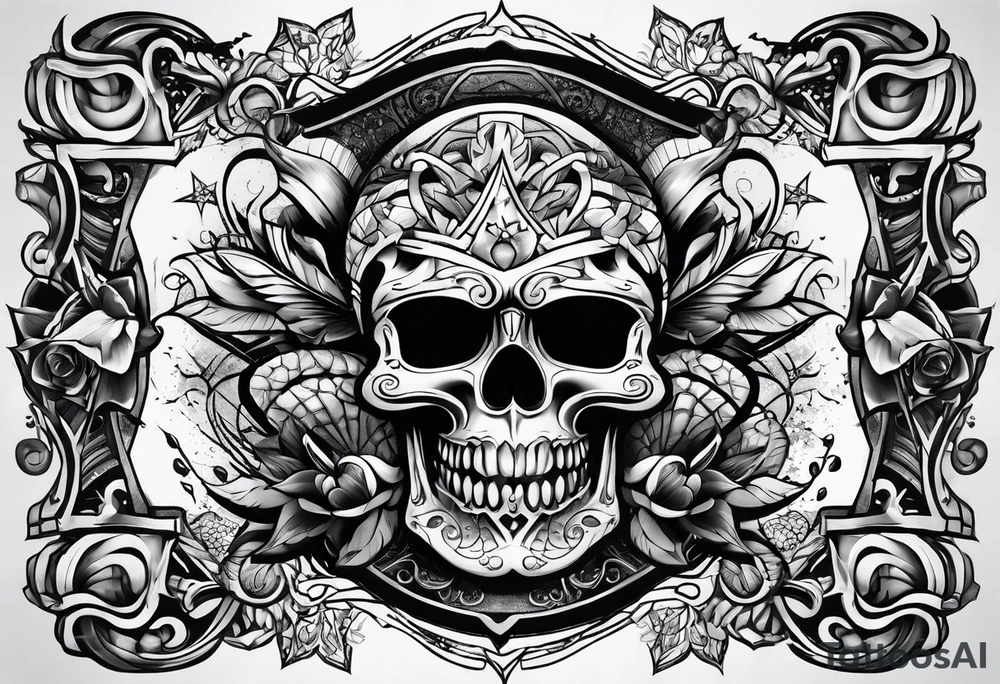 rock n roll tattoo idea