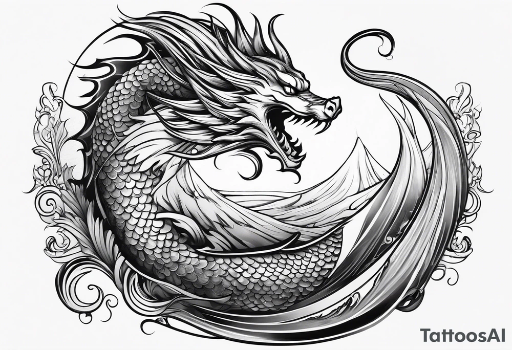 long flowing mermaid or dragon
fan tail tattoo idea long flowing mermaid or dragon
fan tail tattoo idea