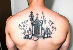 new orleans cemetary themed tattoo tattoo idea