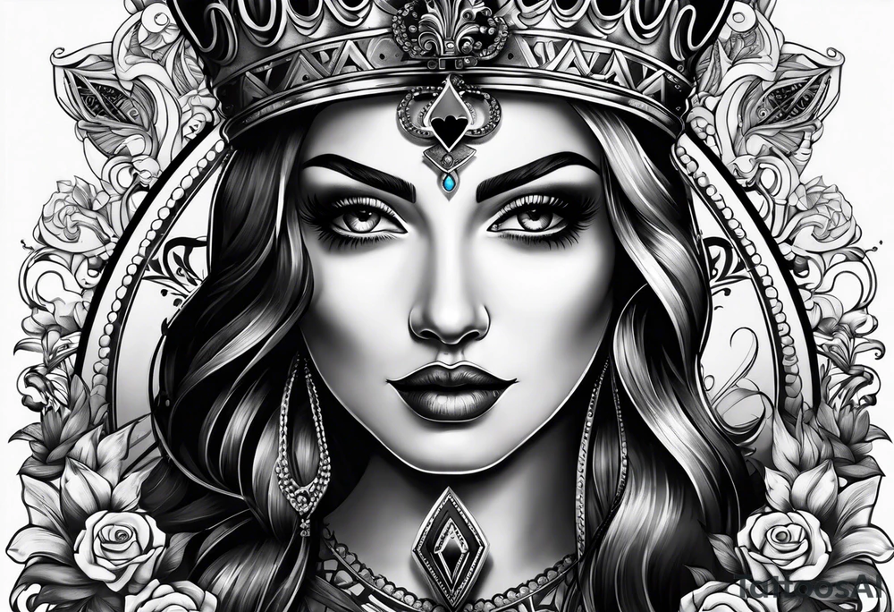 queen of spades tattoo idea