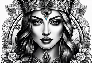 queen of spades tattoo idea