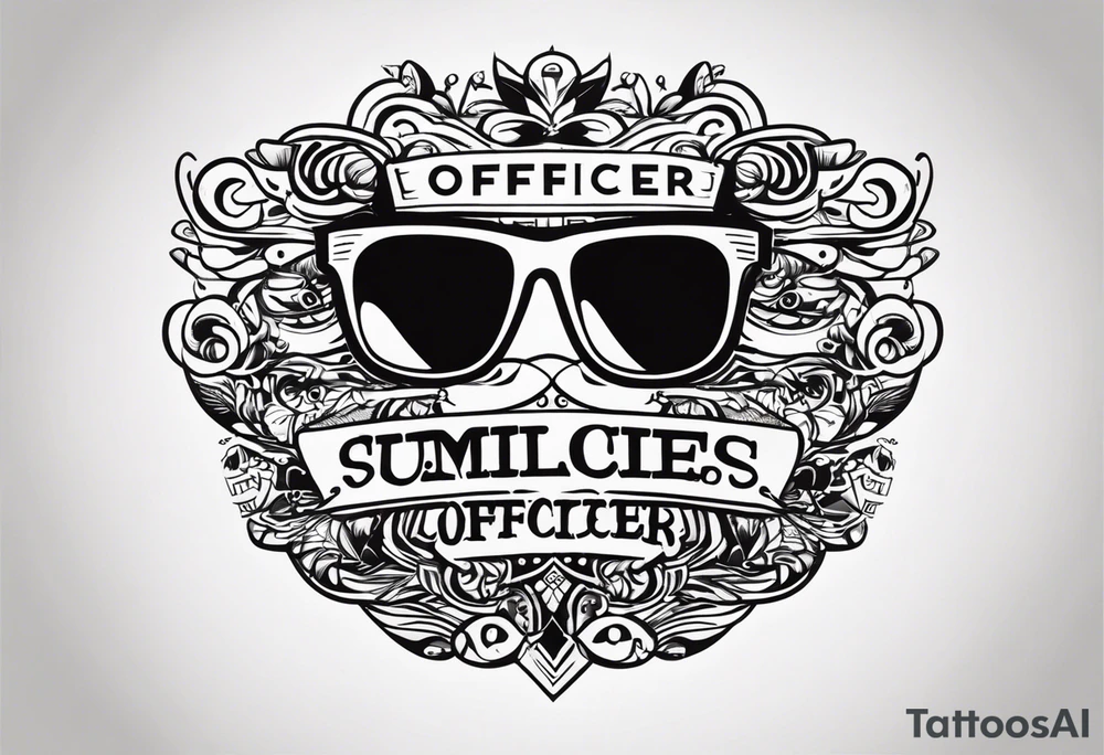 sunglasses Officer tattoo idea