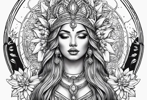 Virgin goddess tattoo idea