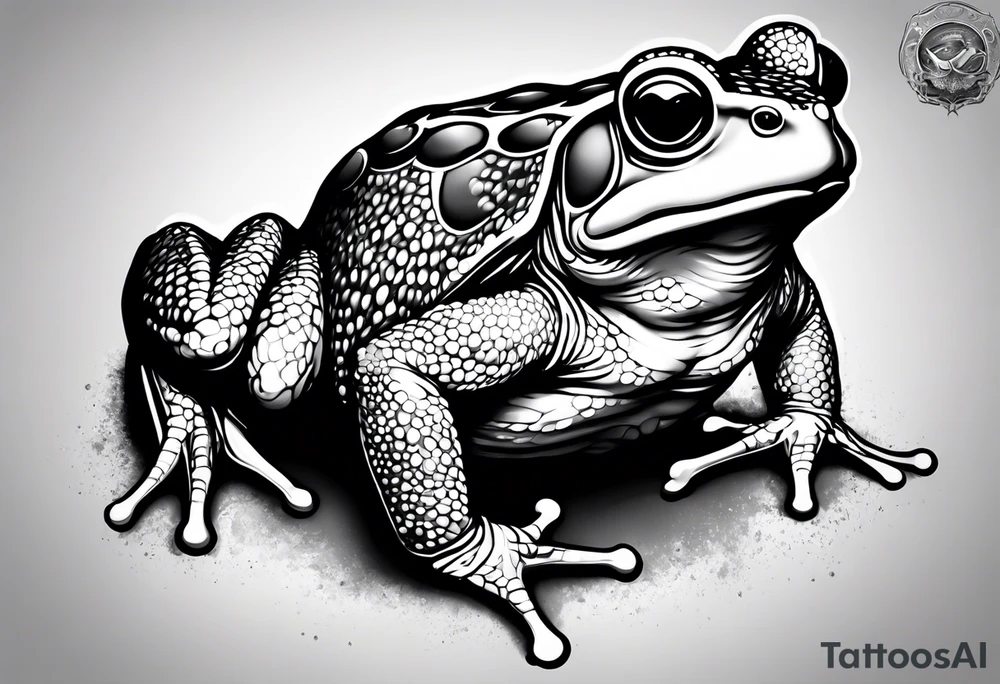Toad with nunchucks tattoo idea