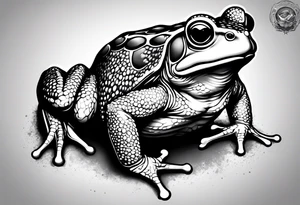 Toad with nunchucks tattoo idea