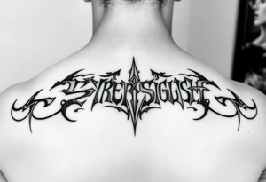 , cyber sigilism font, small, tattoo idea