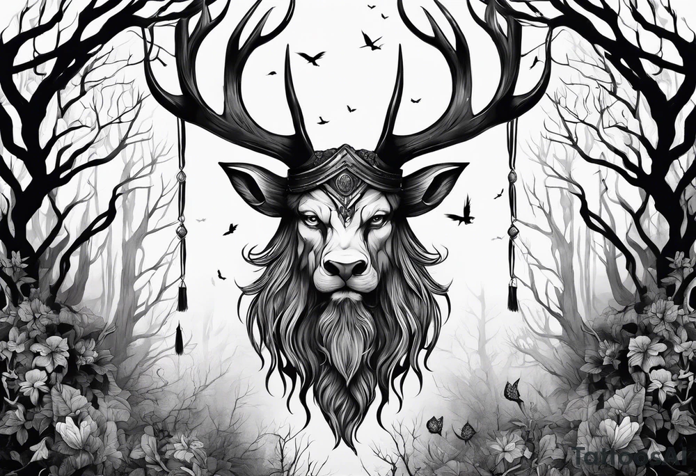 Leshy creepy tattoo idea