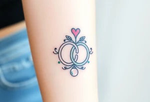 wedding ring tattoo tattoo idea