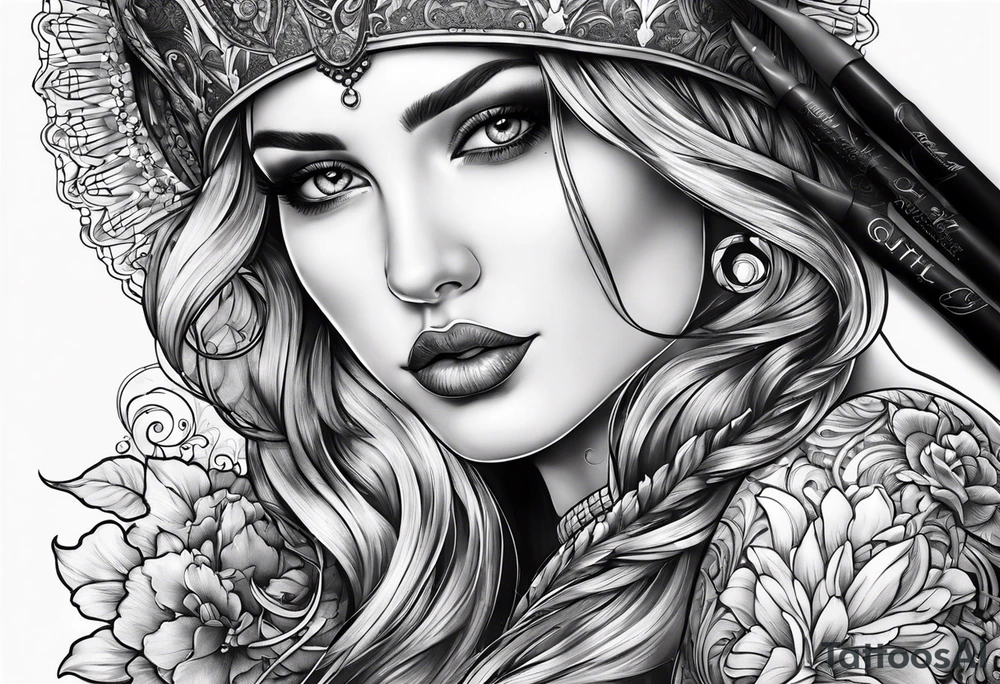 Ophélie et Quentin avec coeur tattoo idea