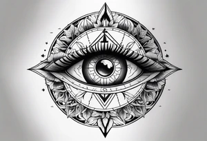 Compass
Jungle Plants
All-seeing Eye tattoo idea