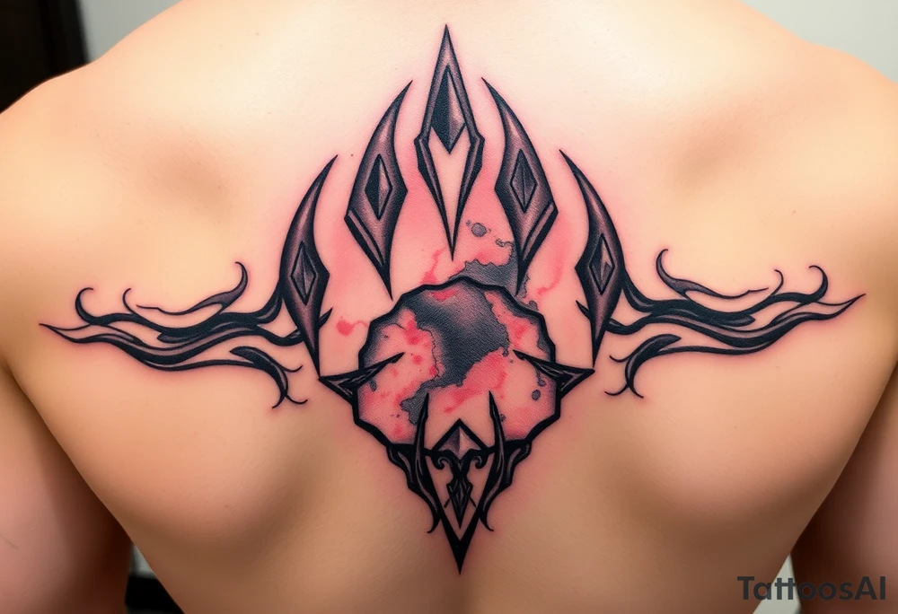 Dog paw nebula tattoo idea