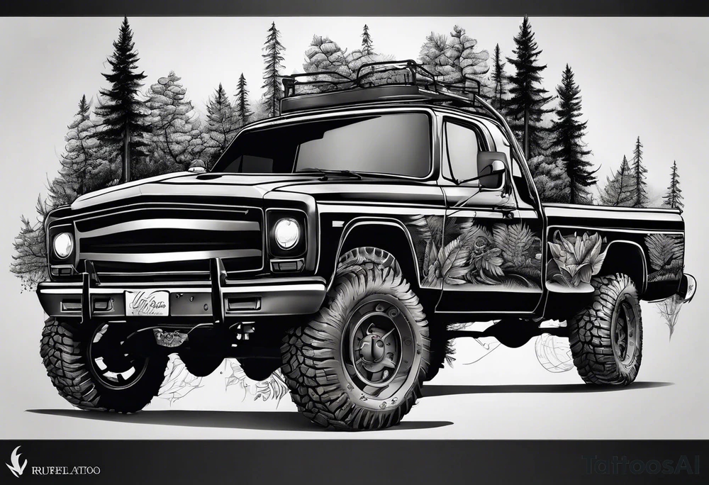 Big forest tattoo idea