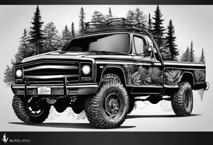 Big forest tattoo idea