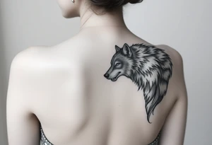 Little red riding hood nursery rhyme big bad wolf tattoo idea