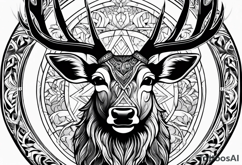 deer hunting tattoo idea