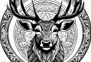 deer hunting tattoo idea