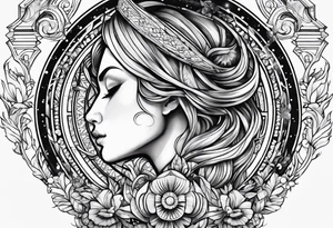 Virgo, ruling planet and element tattoo idea