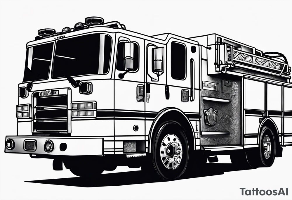 fire engine tattoo idea