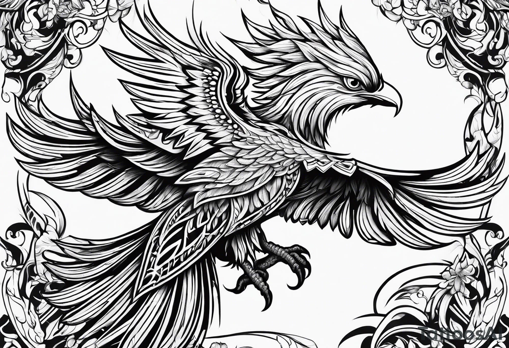 Phoenix tattoo idea