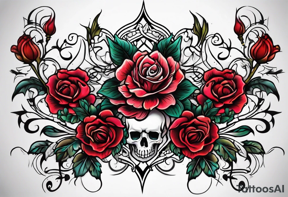 Neo traditional blood magic tattoo idea