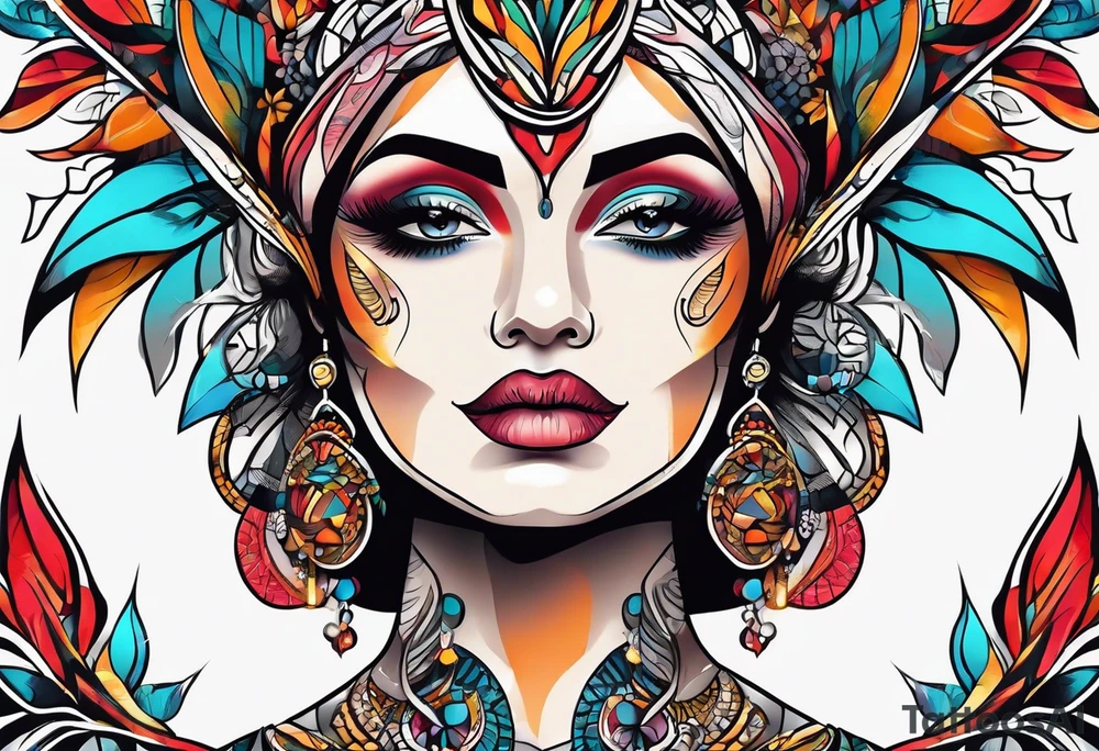 woman tattoo idea