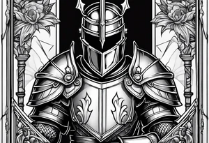 knight in armor tattoo idea
