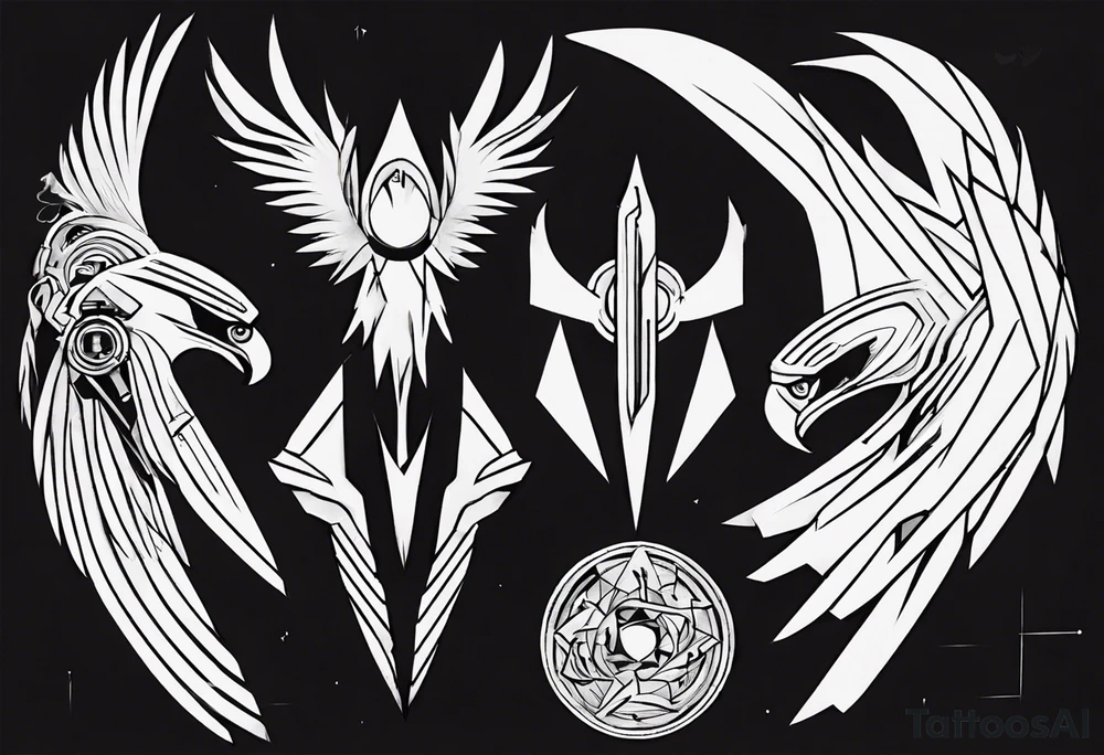 eagles in the underworld tattoo idea