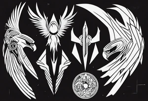 eagles in the underworld tattoo idea