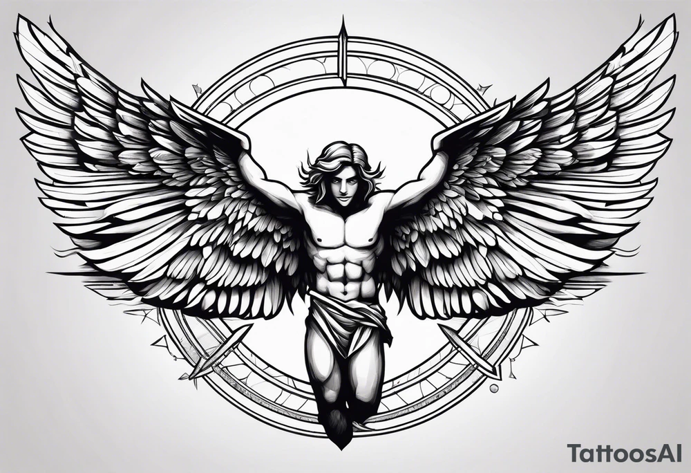 Icarus's myth tattoo idea