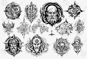 God’s strength and good judgement tattoo idea