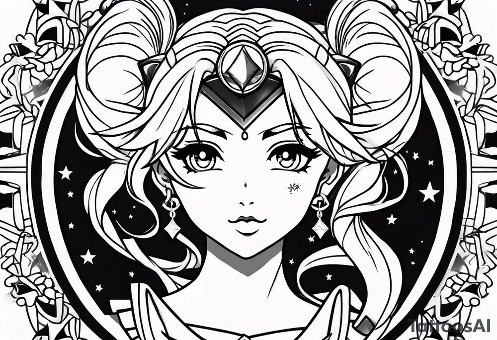 Sailor moon tattoo idea