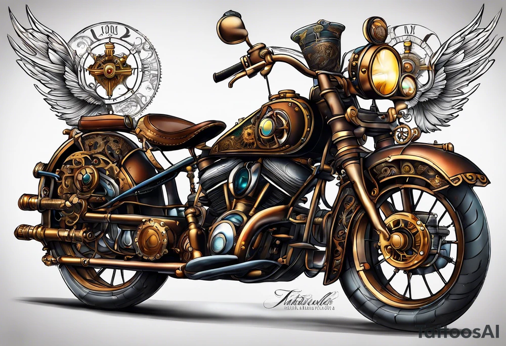 Steampunk tattoo idea