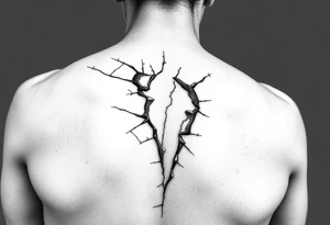 Broken skin tattoo idea