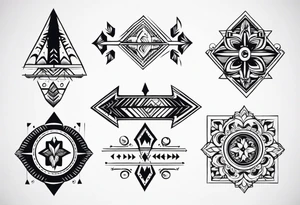 Vintage Arrow: Ornate designs with retro elements tattoo idea