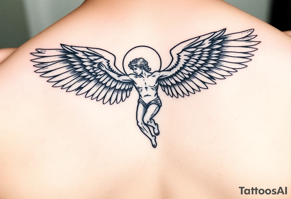 Icarus falling tattoo idea