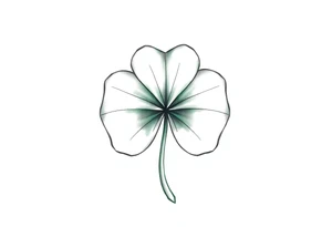 4-leaf clover tattoo idea