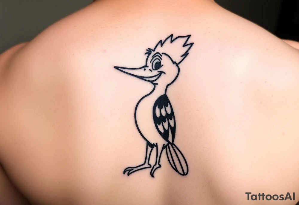 Woody the woodpecker  cartoon tattoo idea