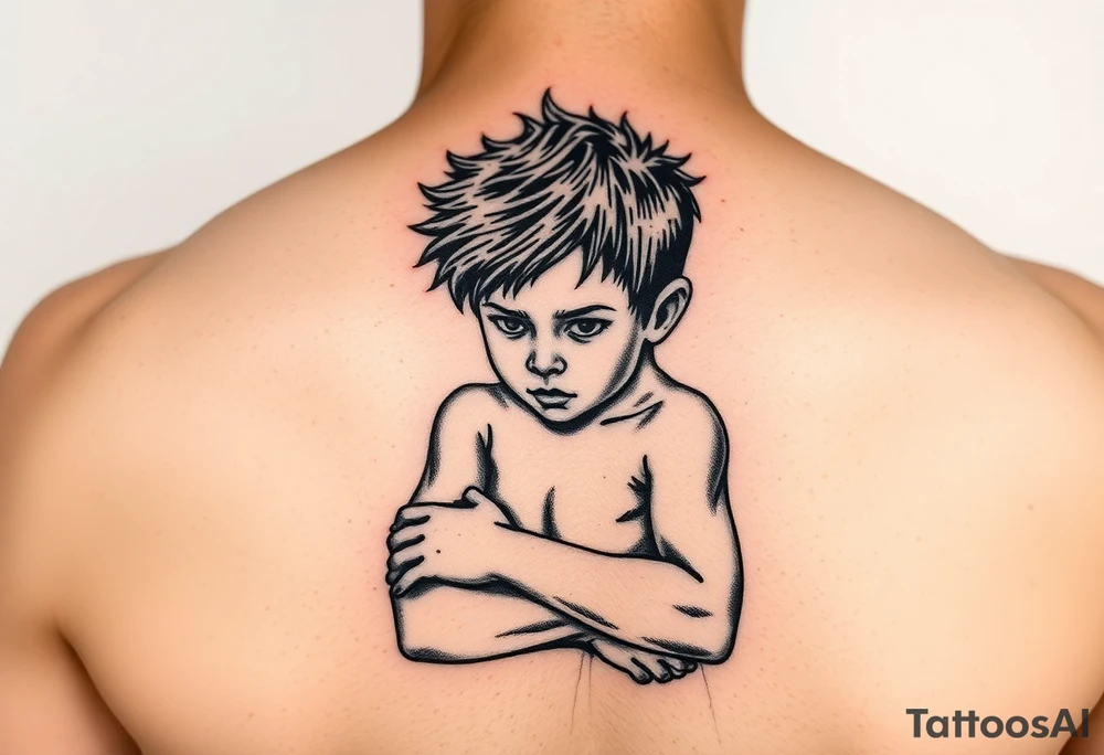 Little boys with day being strong tattoo idea