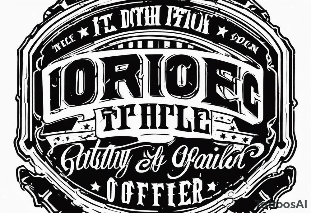 dirty officer tattoo idea