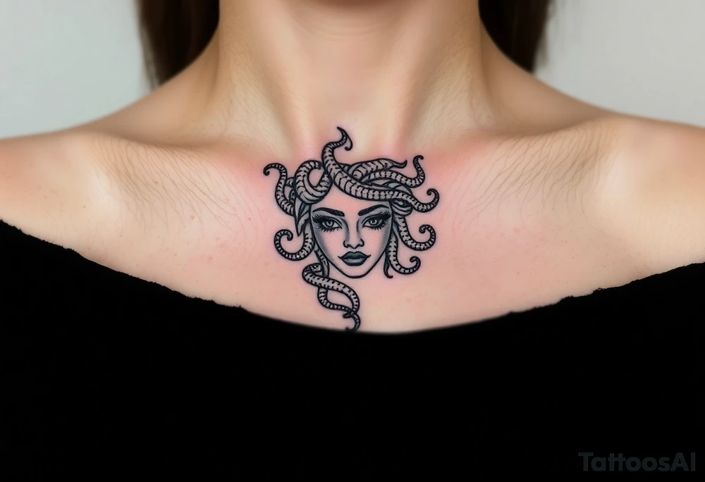 Small Medusa tattoo idea