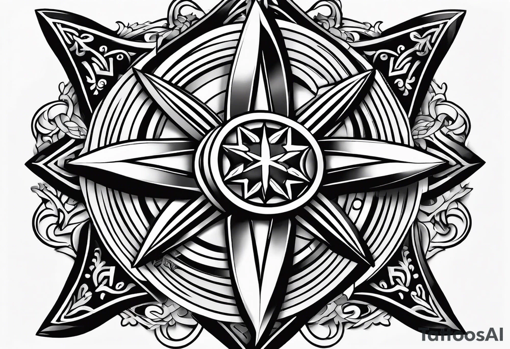 Maltese cross tattoo idea