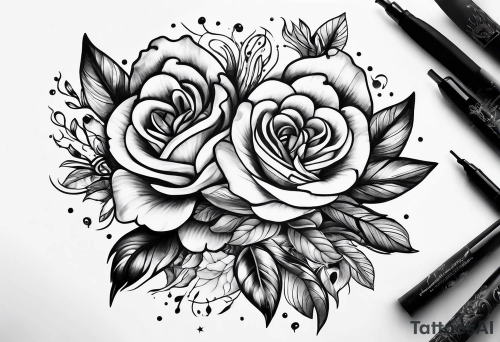 Give a idea for two people to get tattoos that compliment each other that show a “meant to be” type tattoo idea